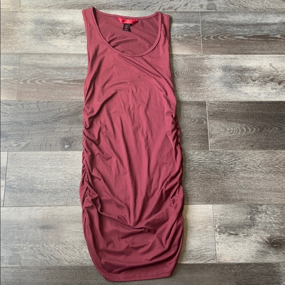 Ultra Soft Burgundy Body Con Dress